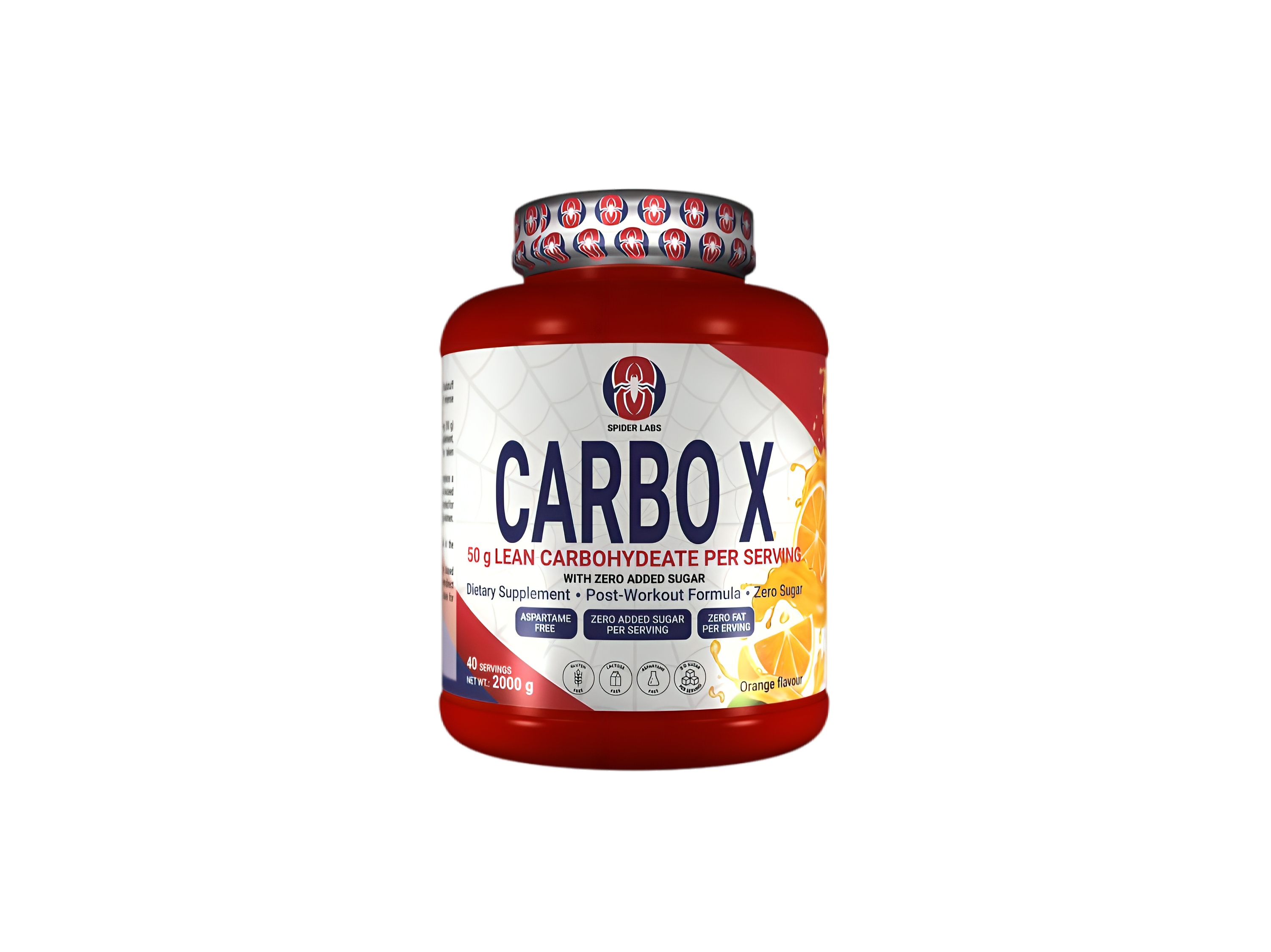 SpiderLabs CARBO X – Orange Flavour – 2 kg