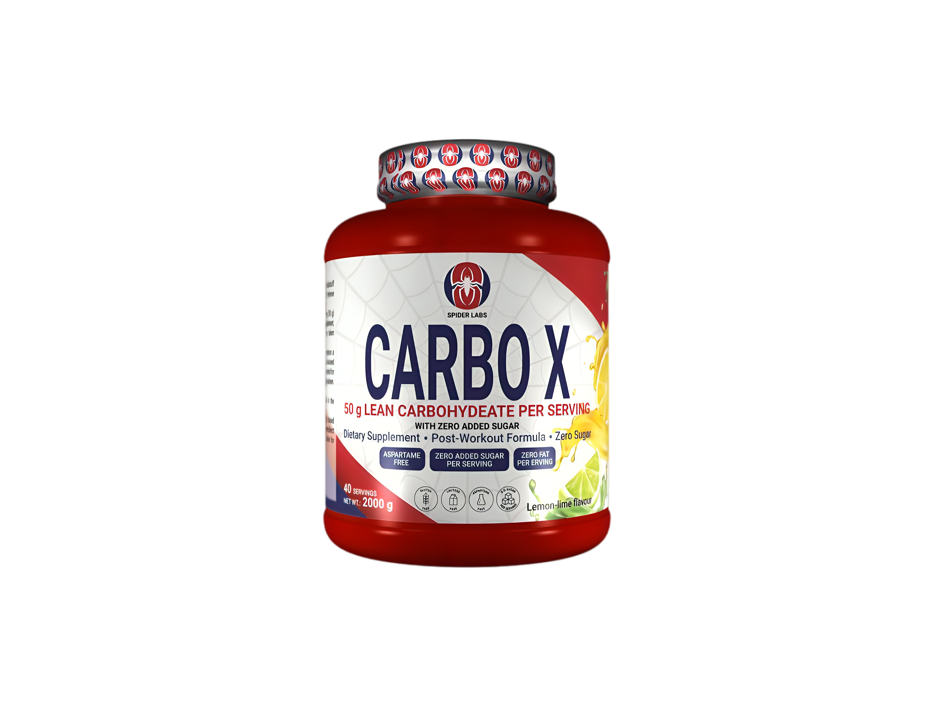 SpiderLabs CARBO X – Lemon-Lime Flavour – 2 kg 