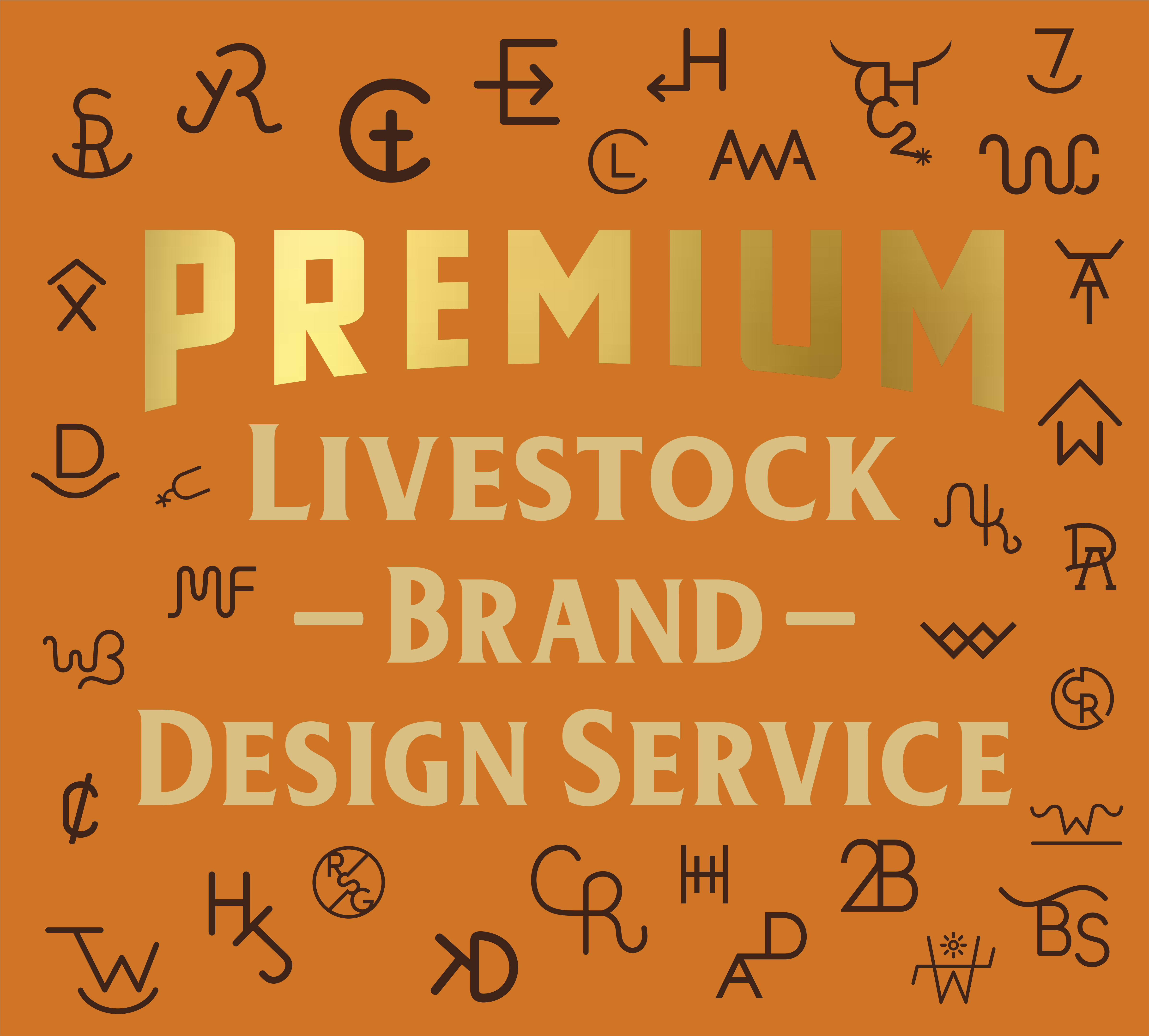 Premium Livestock Brand Design Service