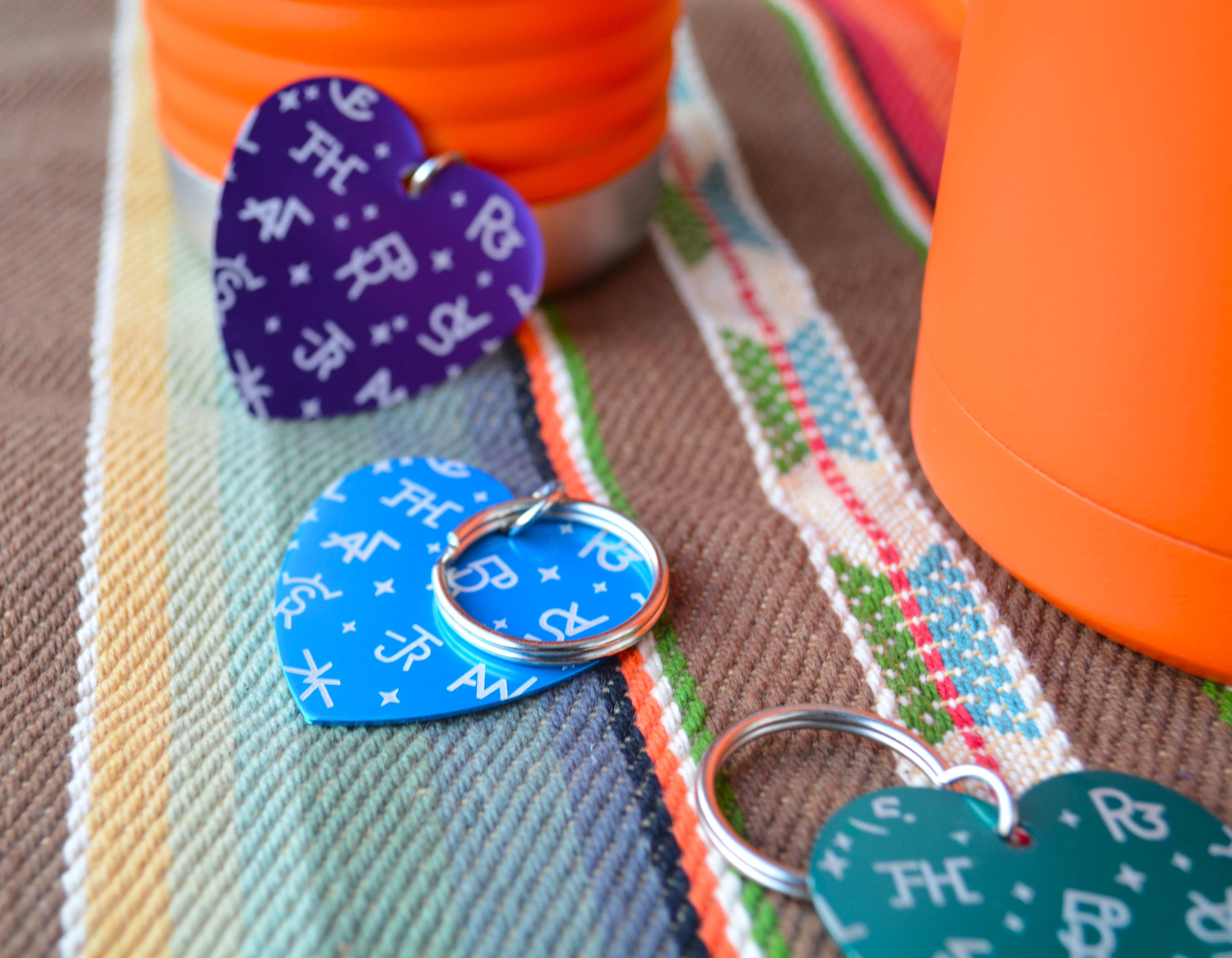 Cattle Brand Heart Keychain