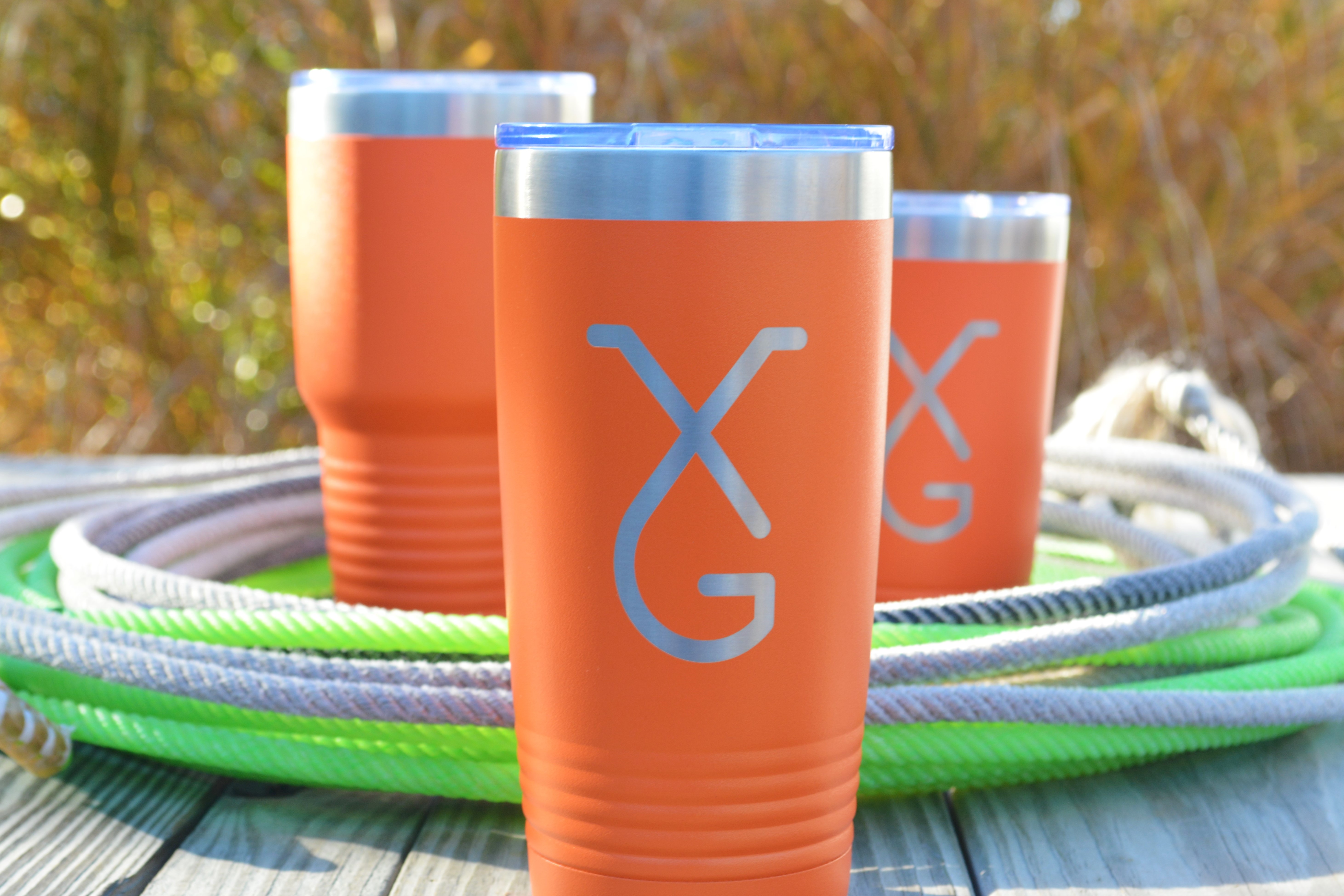 Custom Engraved Cattle Brand Tumbler