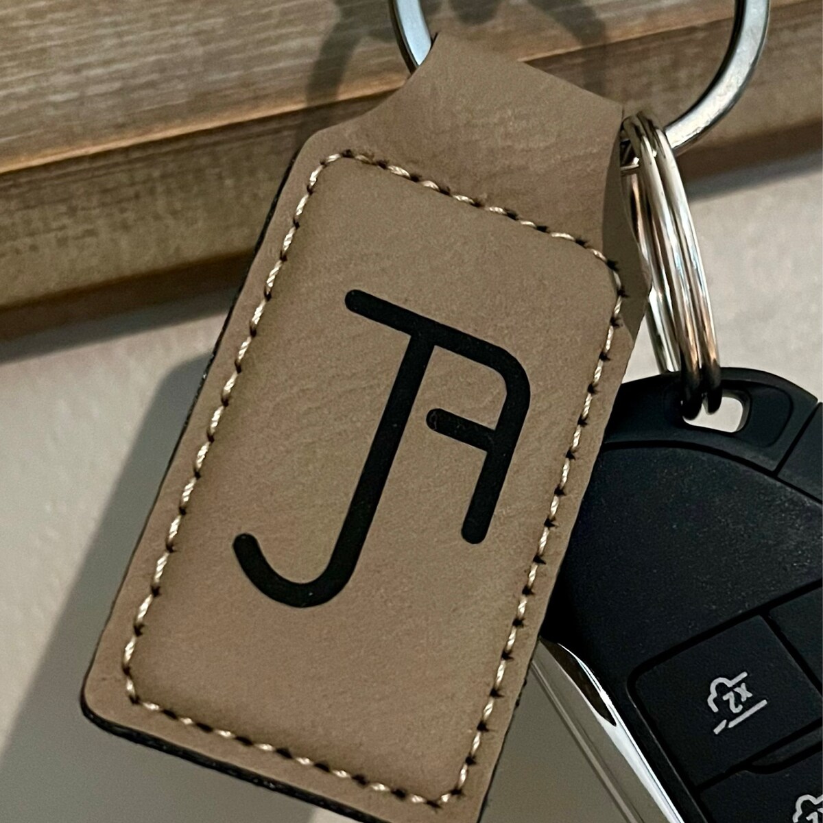 Custom Engraved Cattle Brand Keychain