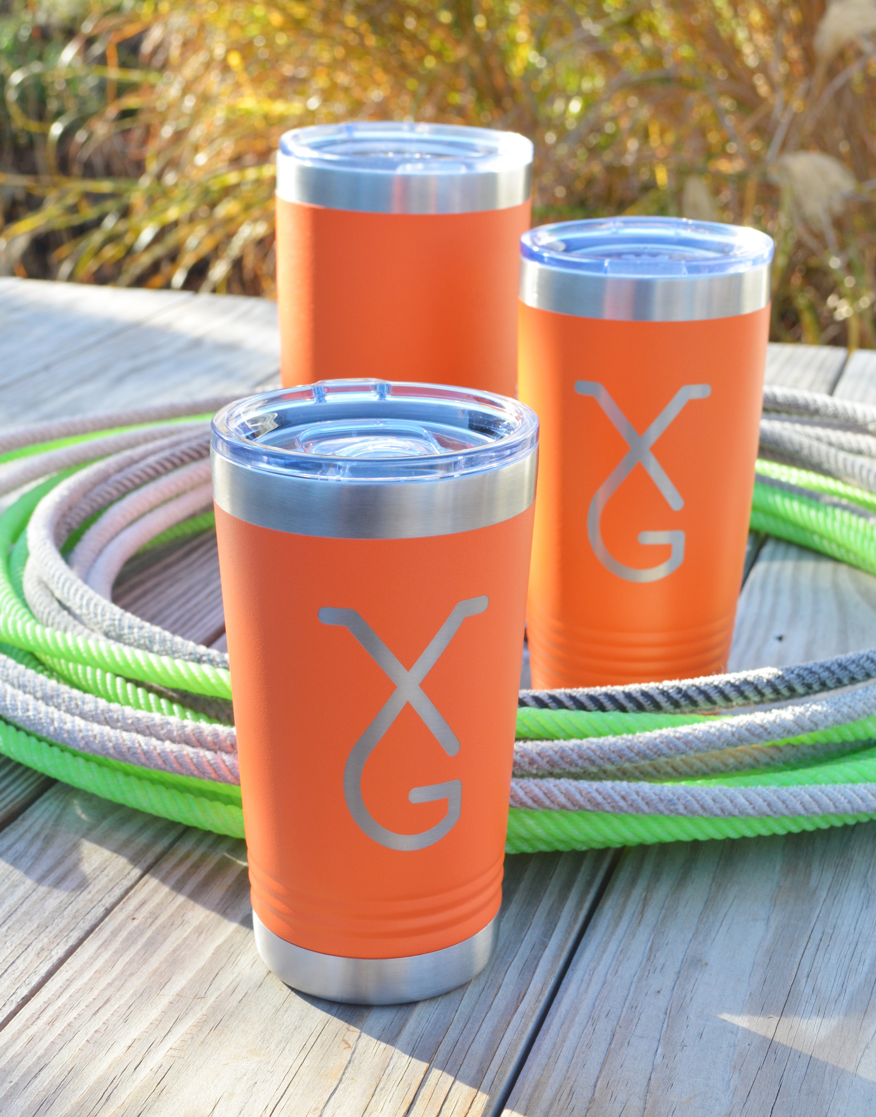 Custom Engraved Cattle Brand Tumbler