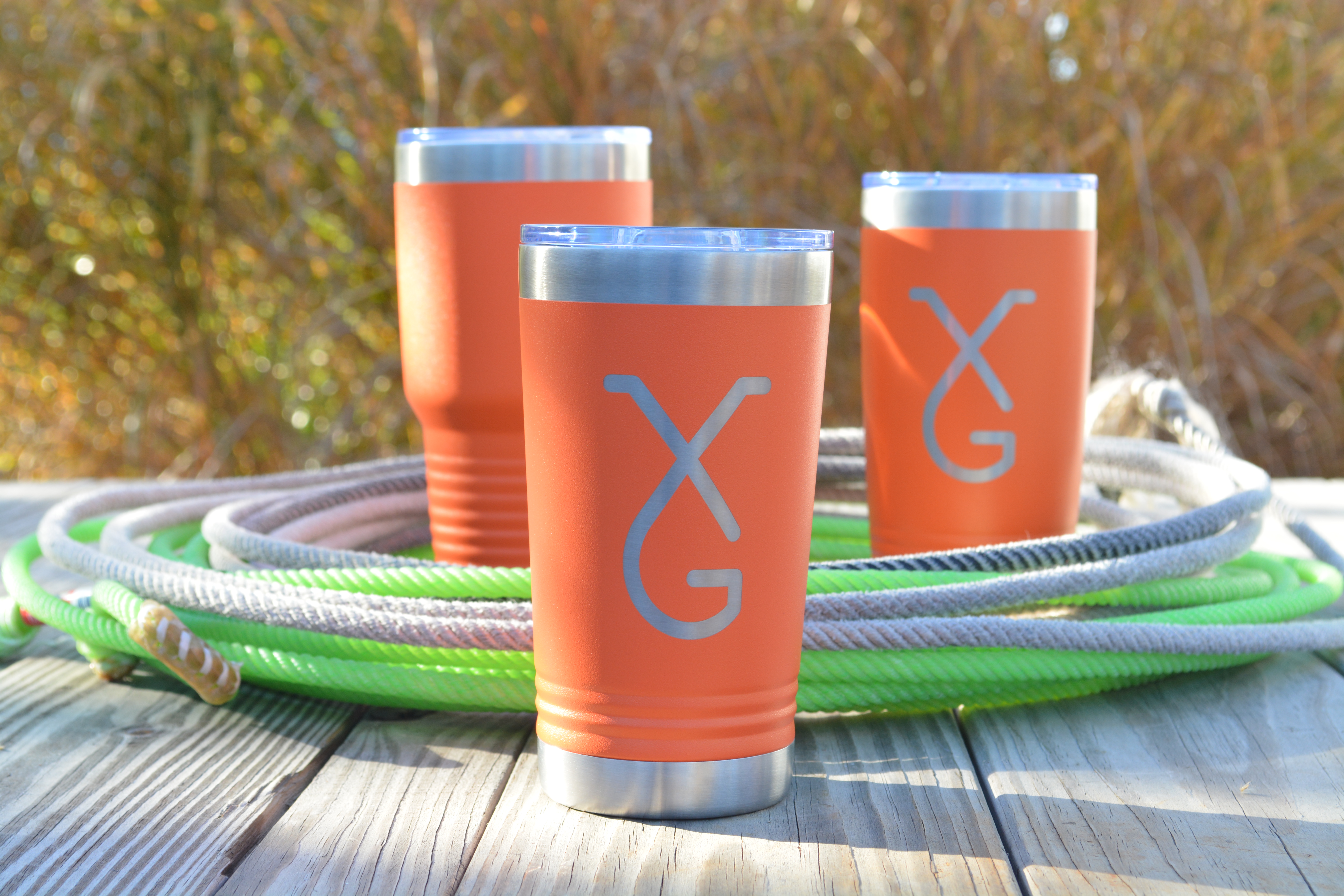 Custom Engraved Cattle Brand Tumbler