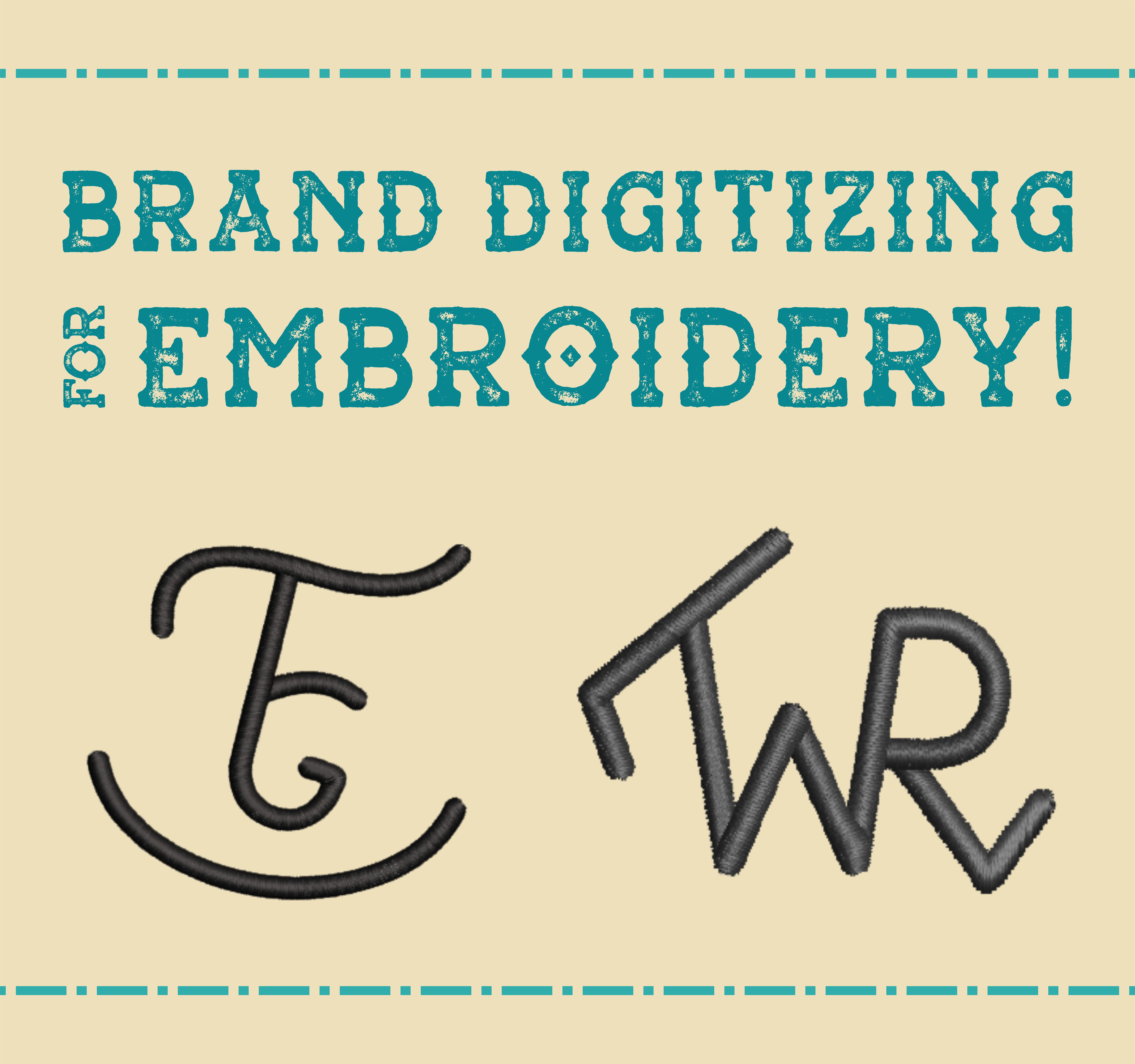 Livestock Brand Embroidery Digitizing