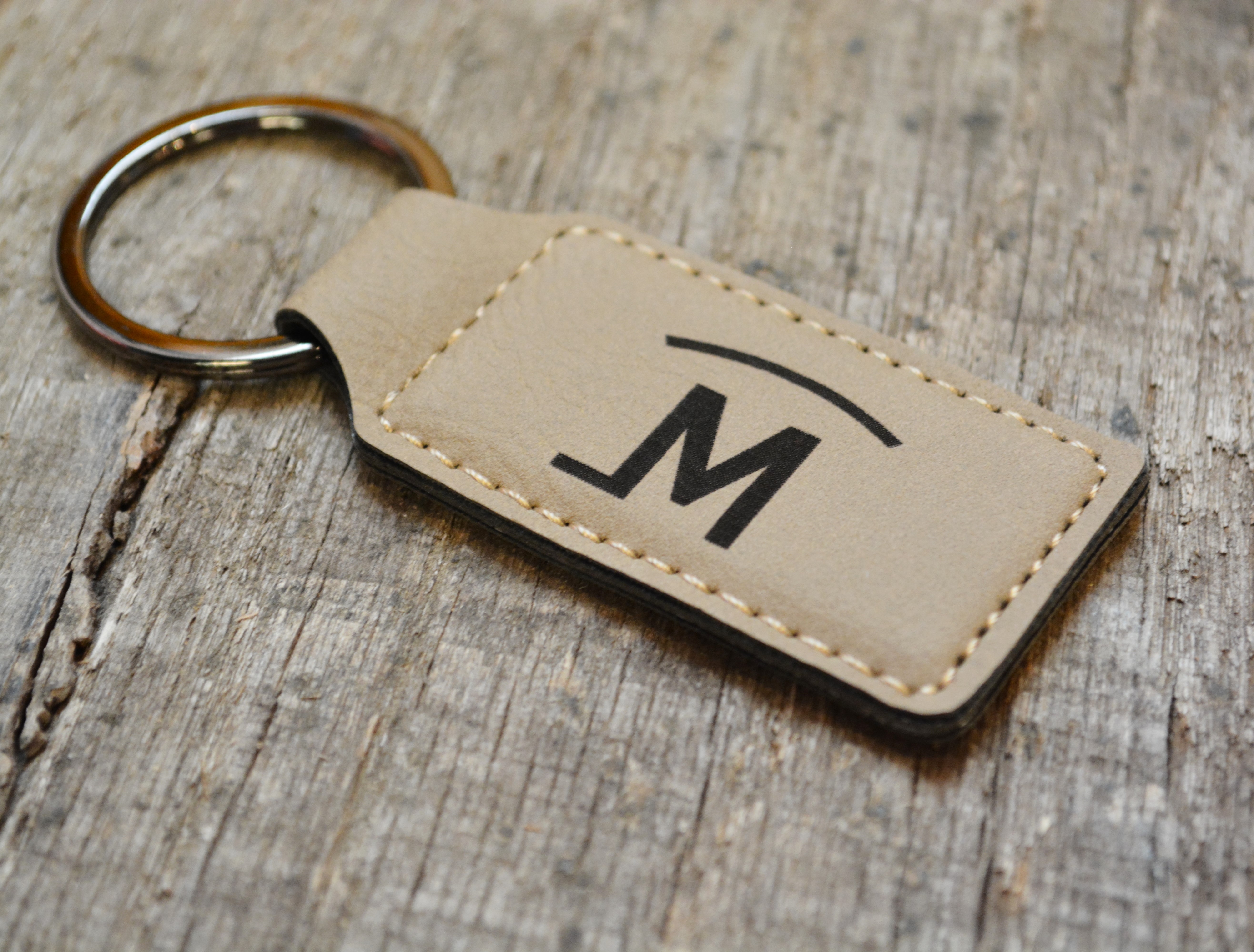 Custom Engraved Cattle Brand Keychain