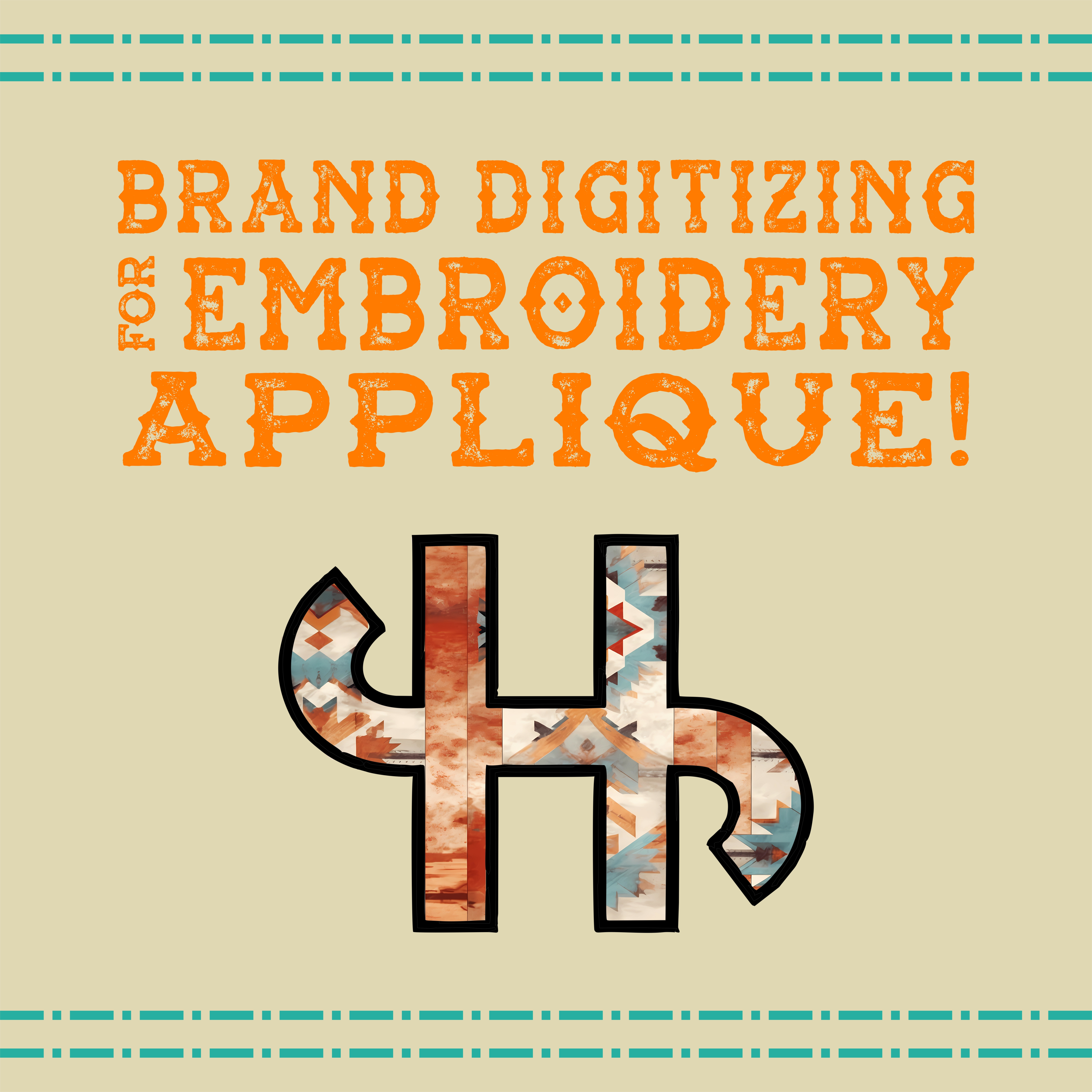 Livestock Brand Digitizing - Embroidery Applique