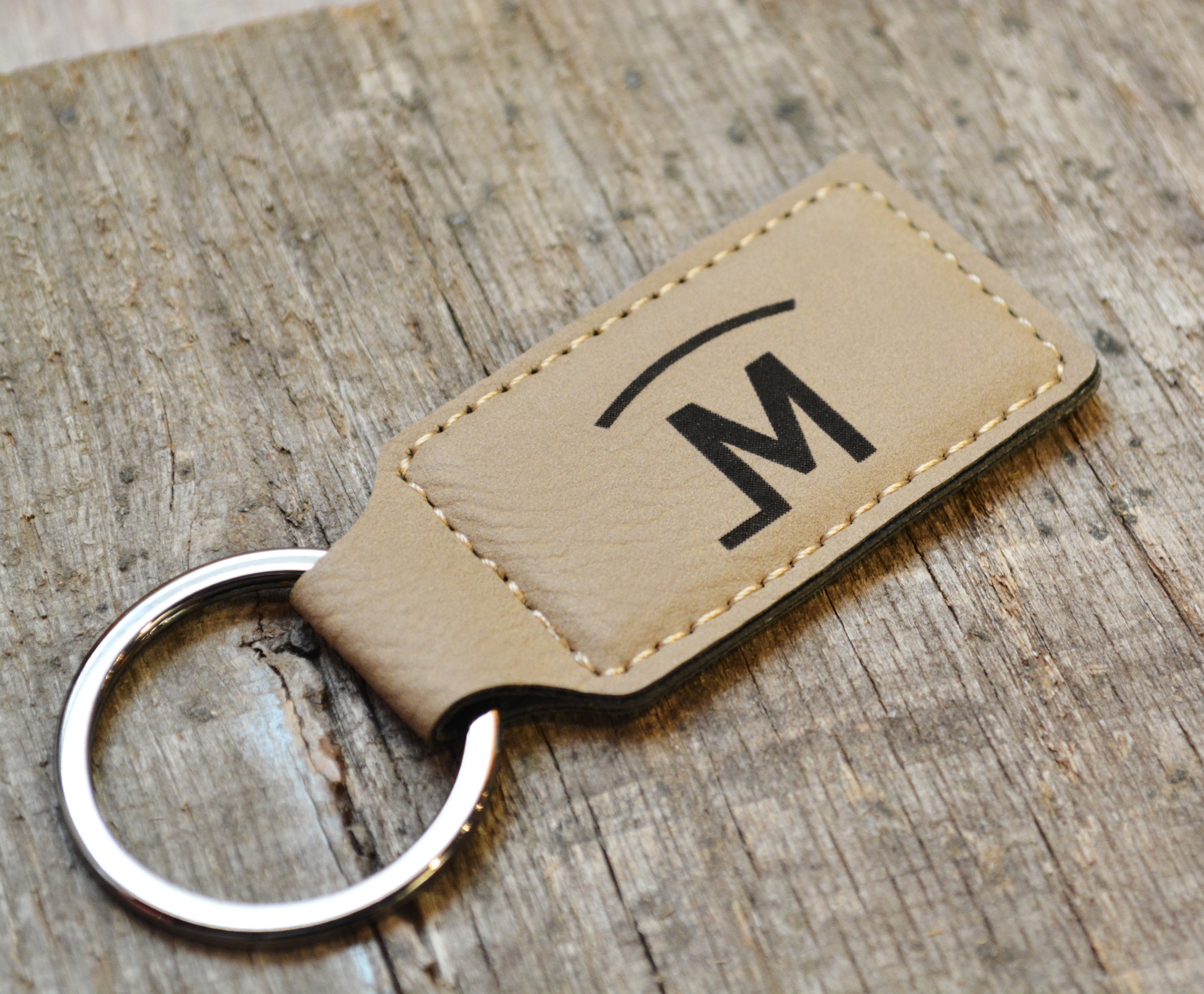 Custom Engraved Cattle Brand Keychain