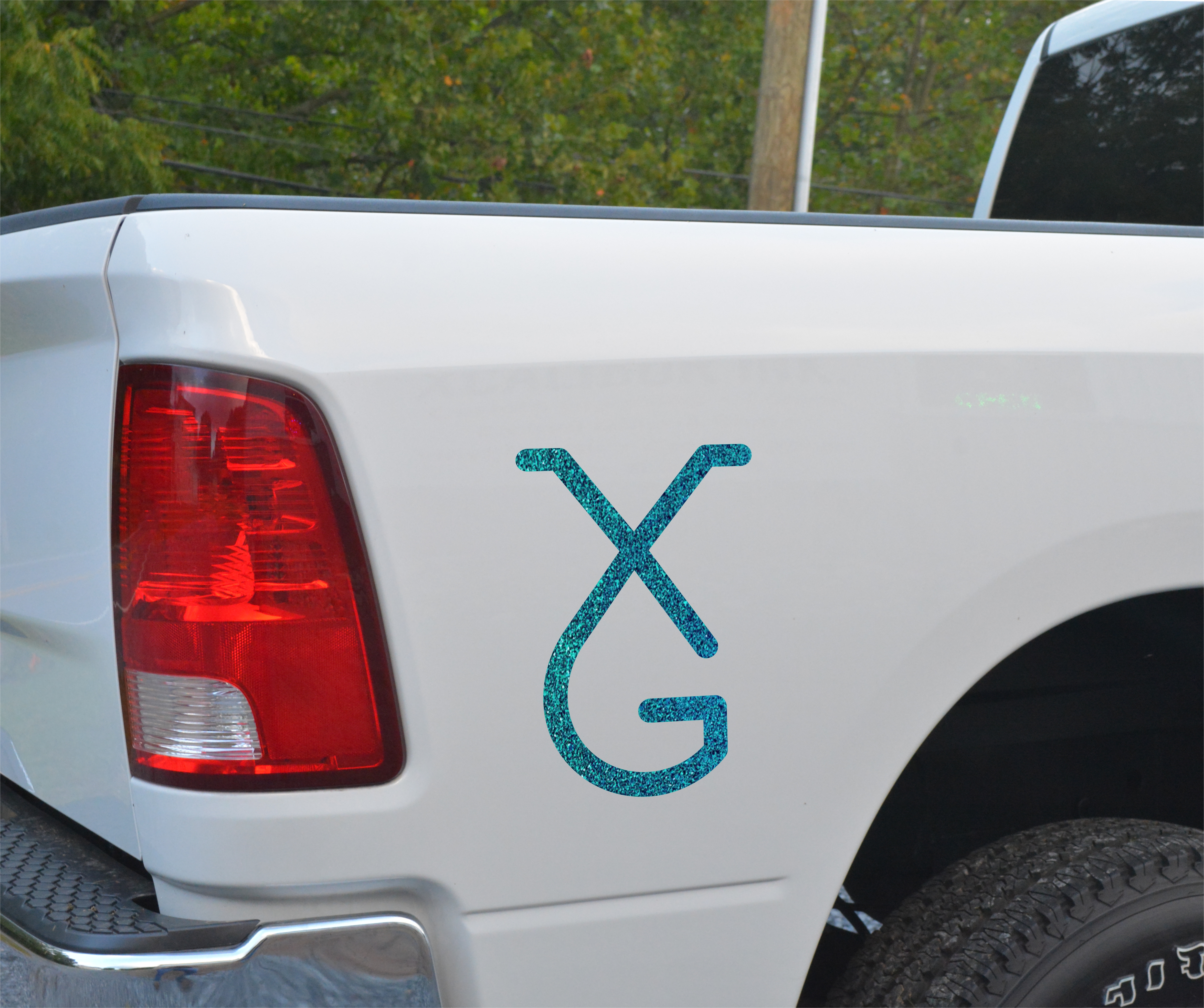 Custom Glitter Livestock Brand Decal