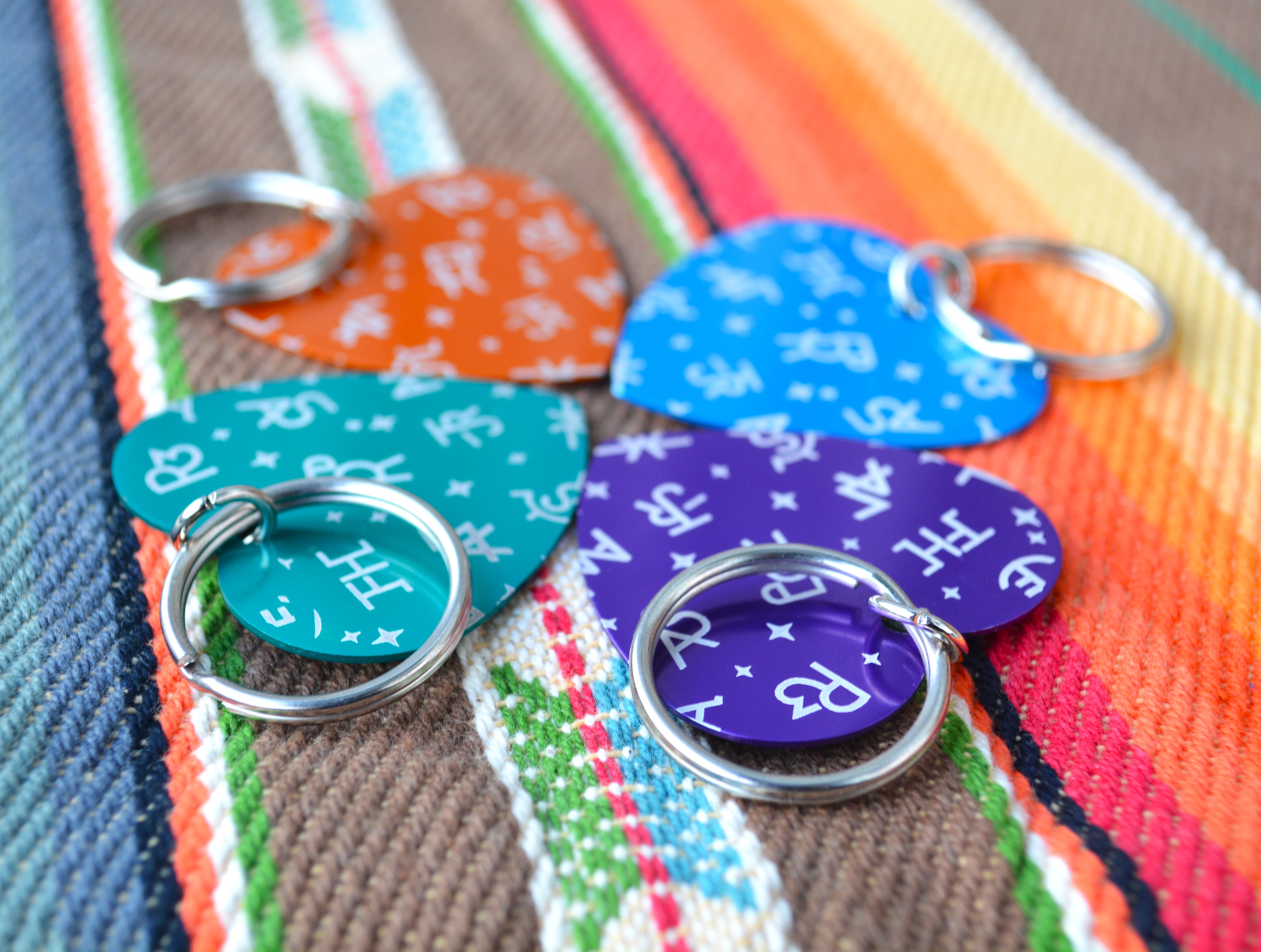 Cattle Brand Heart Keychain