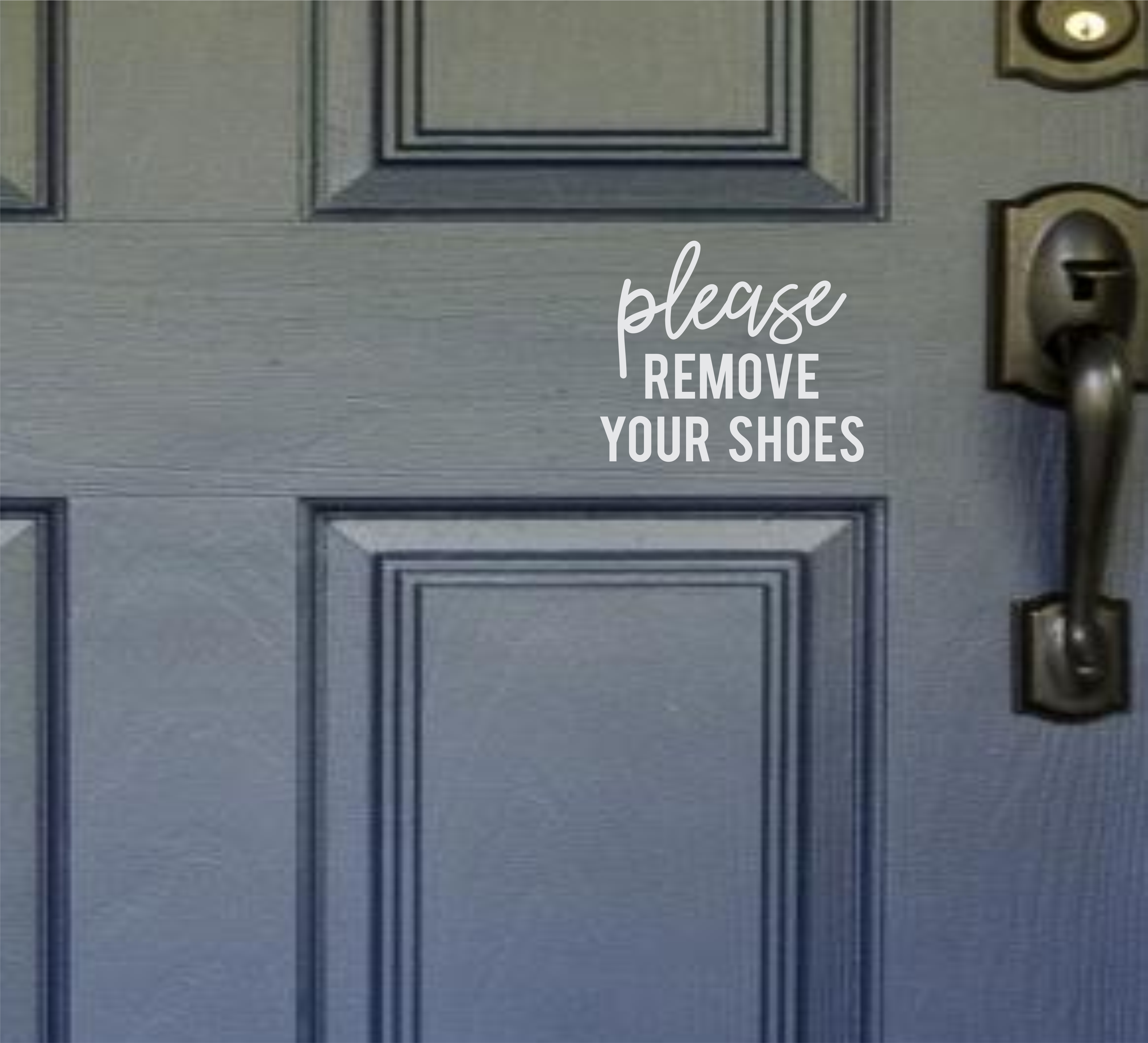 Please Remove Your Shoes Door Decal