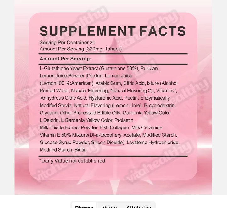 GLUTITHION ORAL DISOLVING FILM