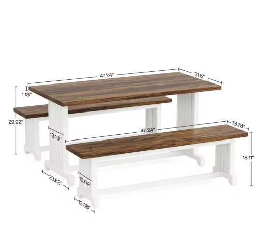 Rustic Wooden Dining Set