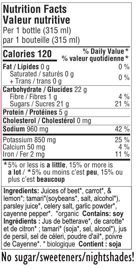 Savoury Red Spicy Vegan Caesar Juice Blend