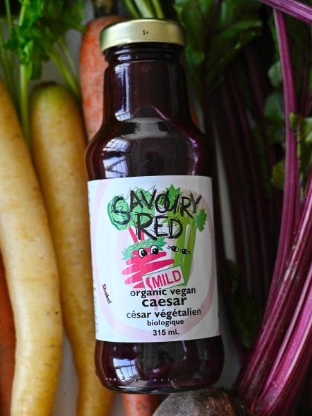 Savoury Red Mild Vegan Caesar Juice Blend