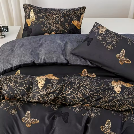 Butterfly Patterned Bedding Set