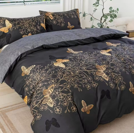 Butterfly Patterned Bedding Set