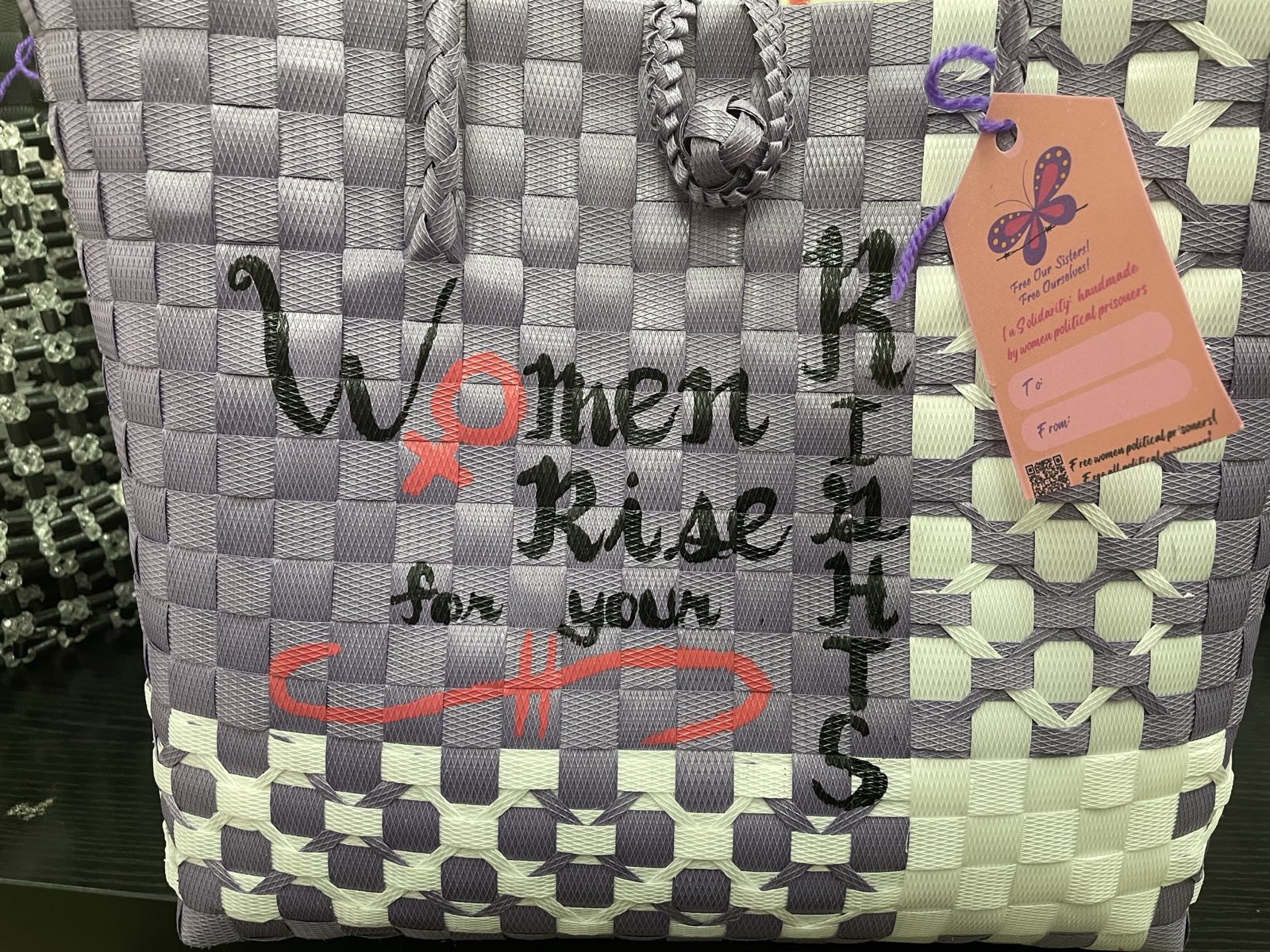 Women Empowerment 编织手提袋 