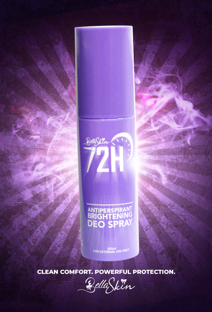 Bellaskin Cosmetics 72H Antiperspirant Brightening Deo Spray