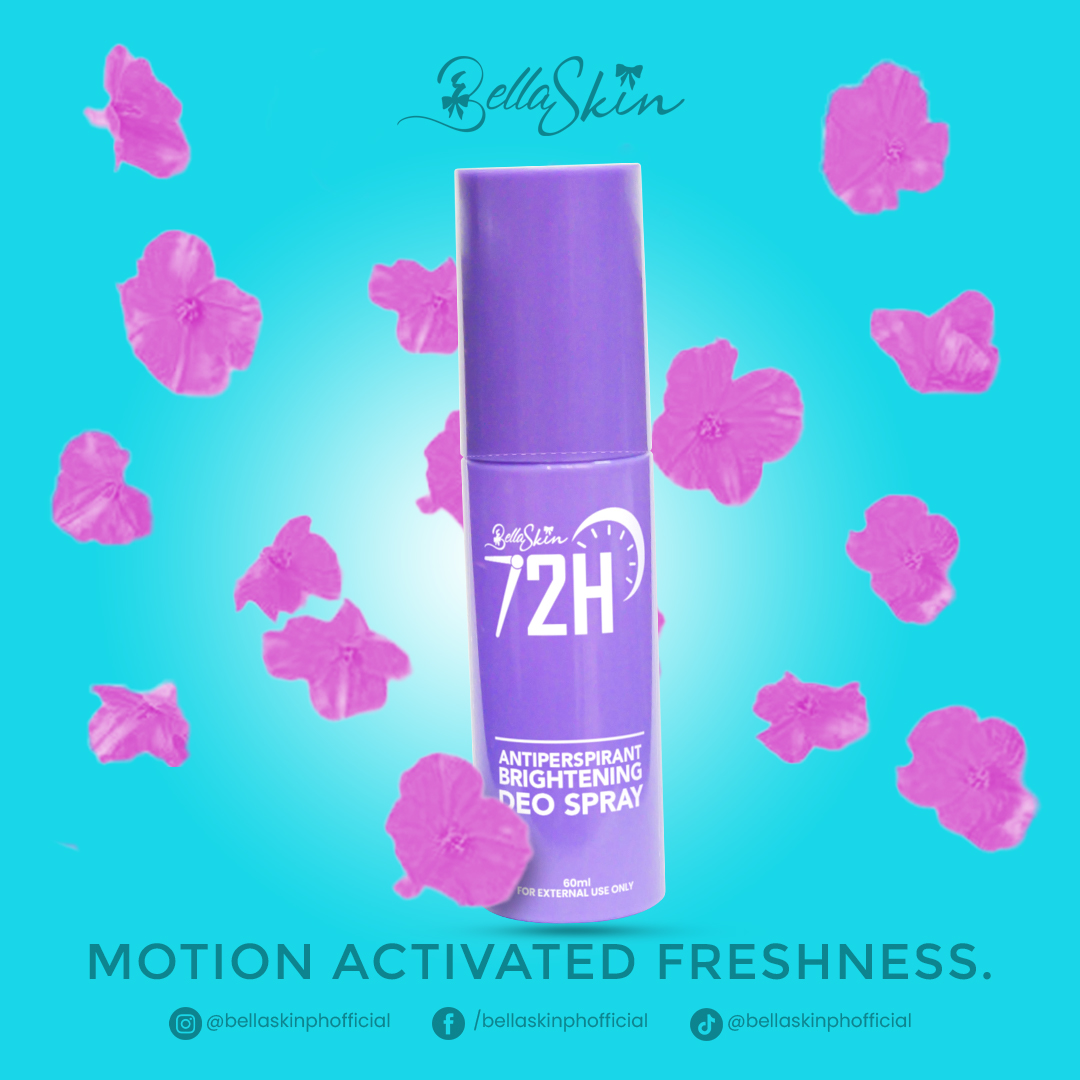 Bellaskin Cosmetics 72H Antiperspirant Brightening Deo Spray