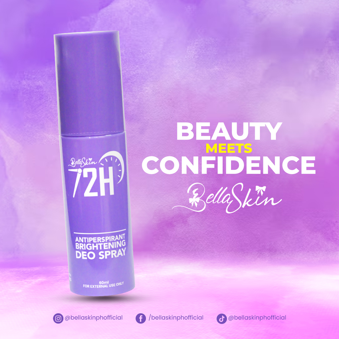 Bellaskin Cosmetics 72H Antiperspirant Brightening Deo Spray