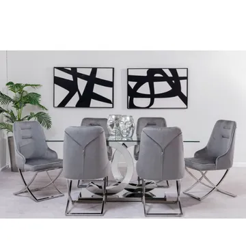 KC Furn - Sapphire 6 Seater Dining Set