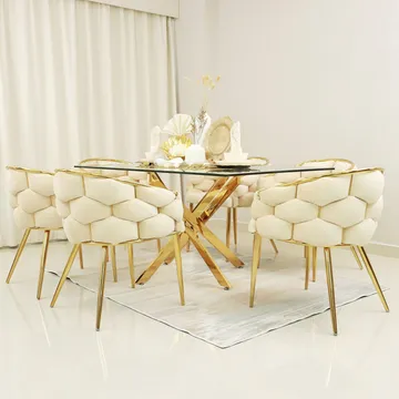 KC Furn - Capri 6 Seater Dining Set