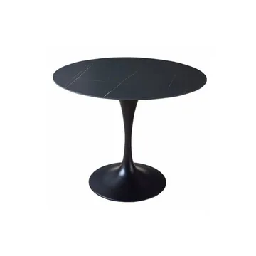 Round Black Dining Table
