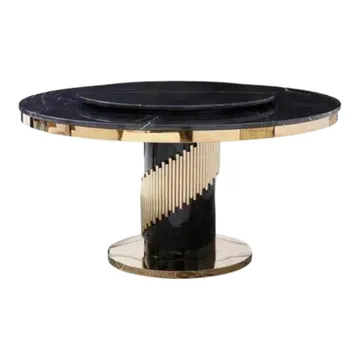 Round Marble Dining Asian Table