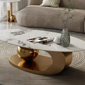 KC Furn - Marble Spheric Coffee Table