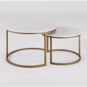 E Furn - Maya marble top nesting table