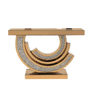 KC Furn - Coaster Rose Gold Console Table