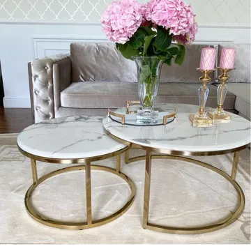 KC Furn - Accent Marble Nesting Tables