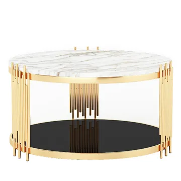 Gizzelle Marble Top Coffee Table