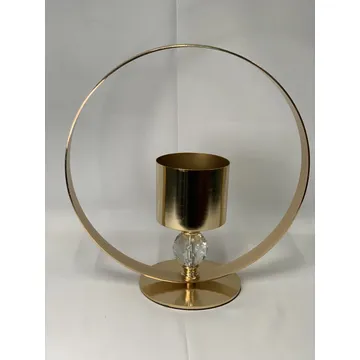 Elegant Gold Candle Holder