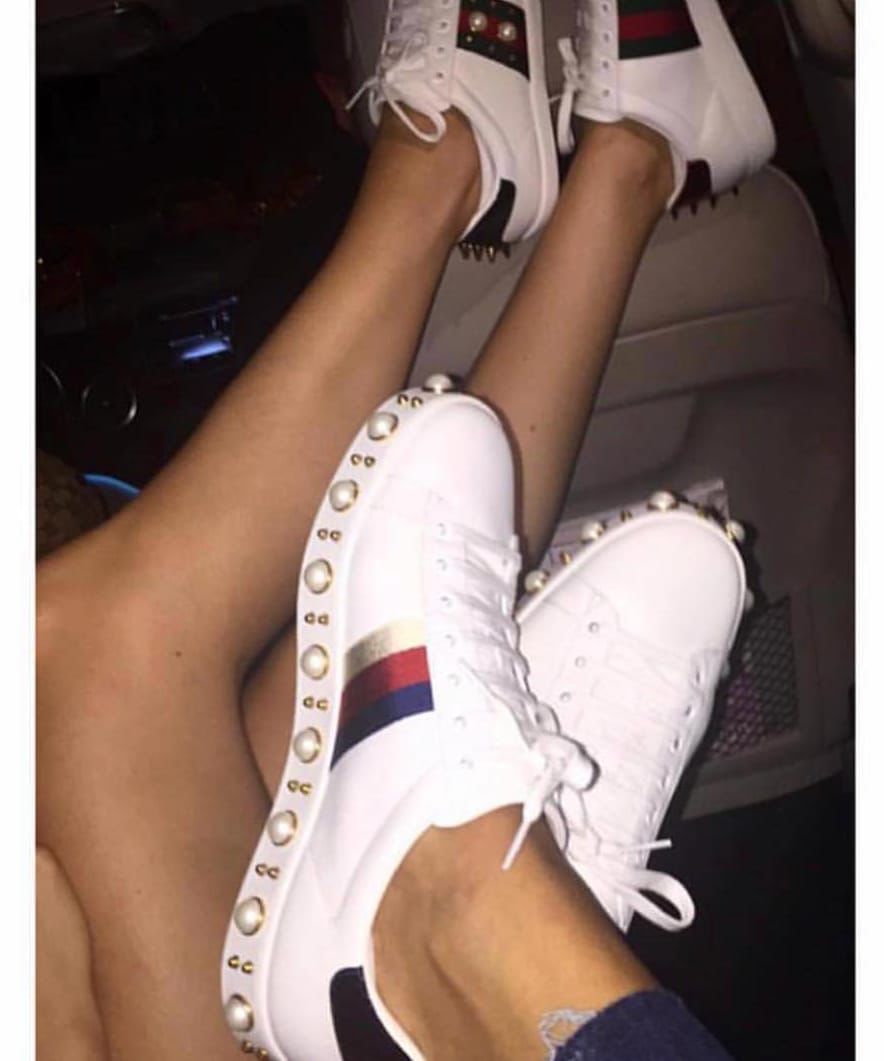 White Designer Sneakers