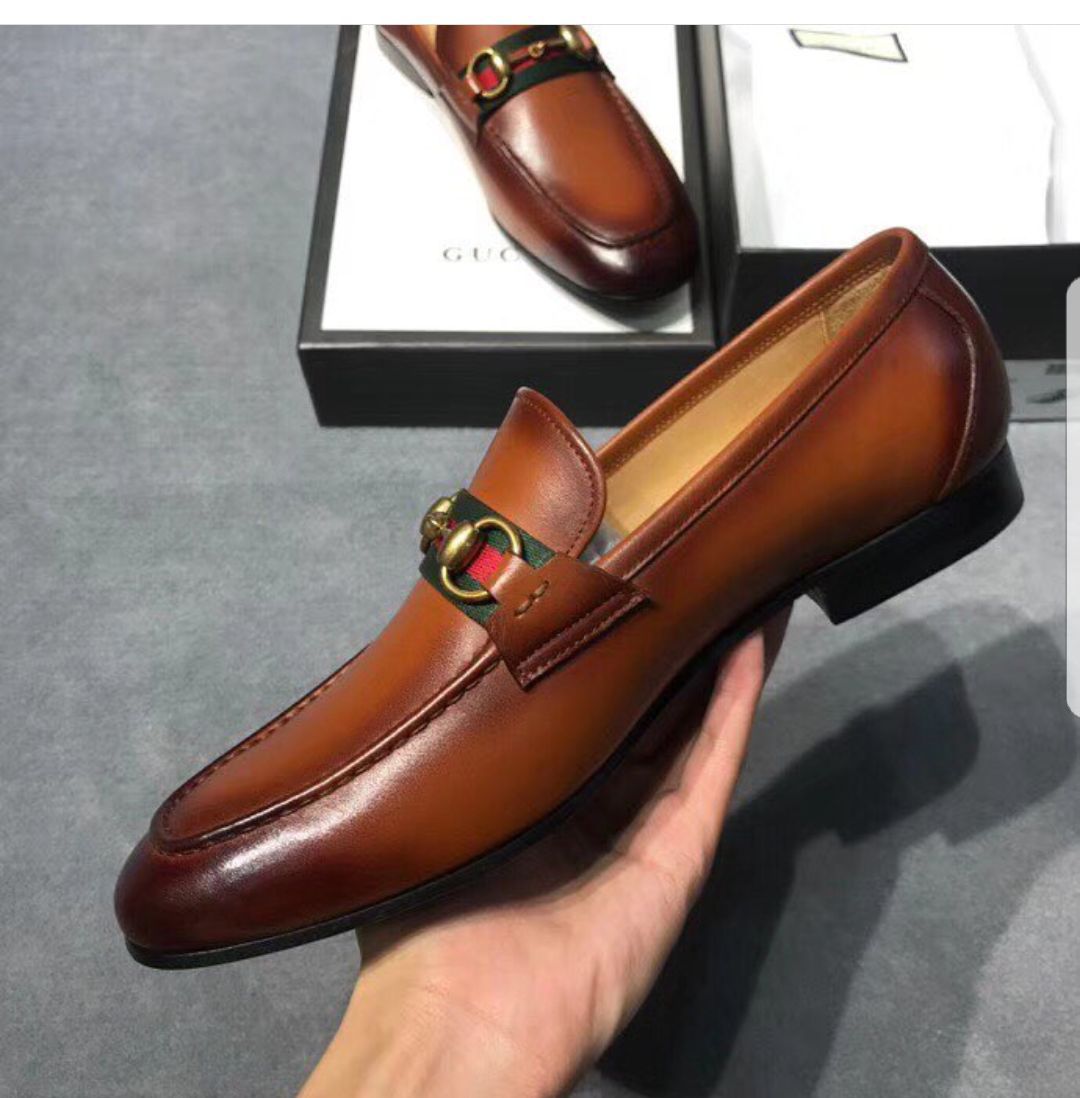 Men's Brown Leather Loafers