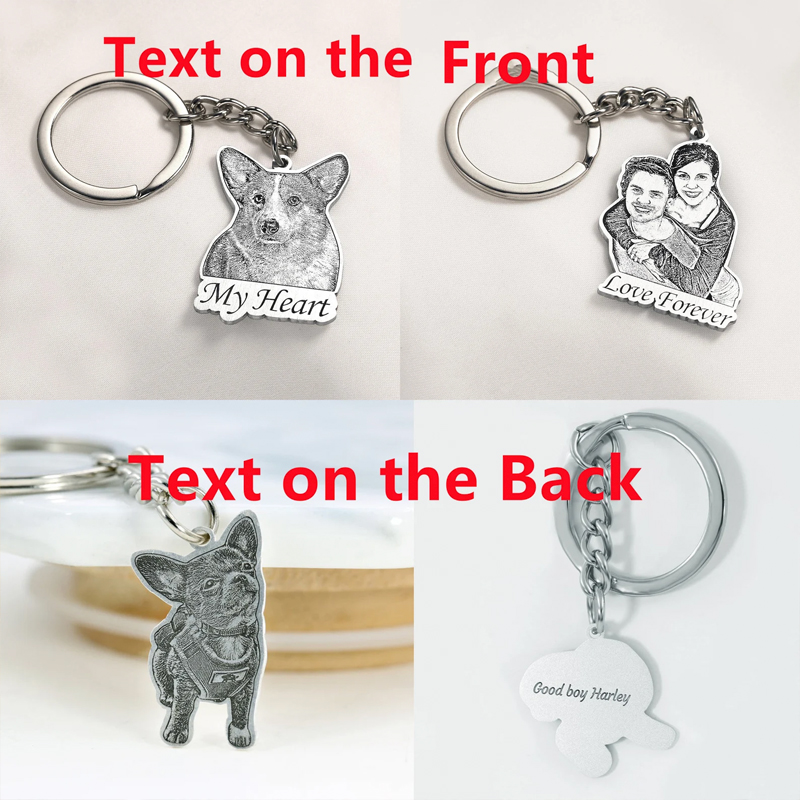Personalized Pet Dog Memorial Keyring