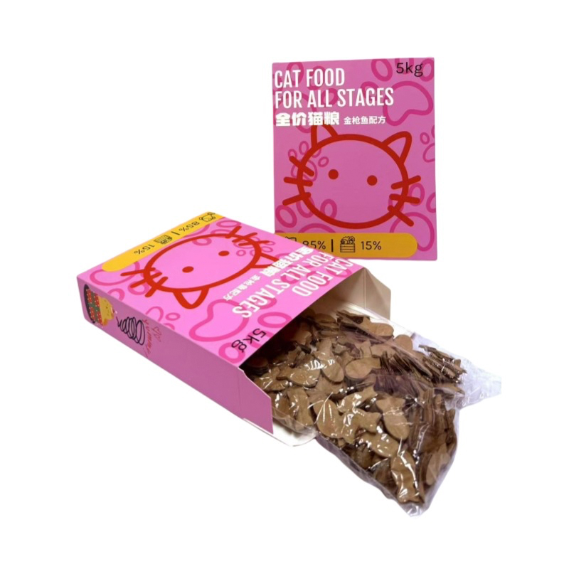 Combustible cat paradise food