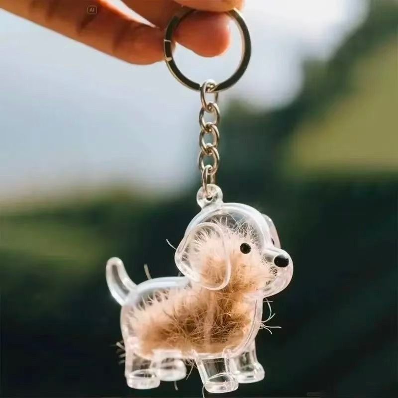 A variety of dog type fur storage commemorative pendants