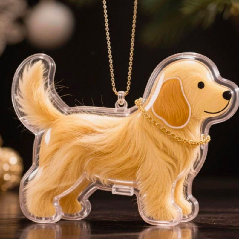 A variety of dog type fur storage commemorative pendants