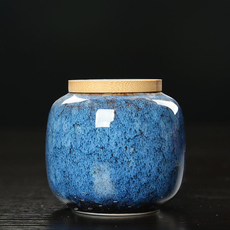 Red Kiln-changed Glaze Ceramic Pet Urn CT-YB03A