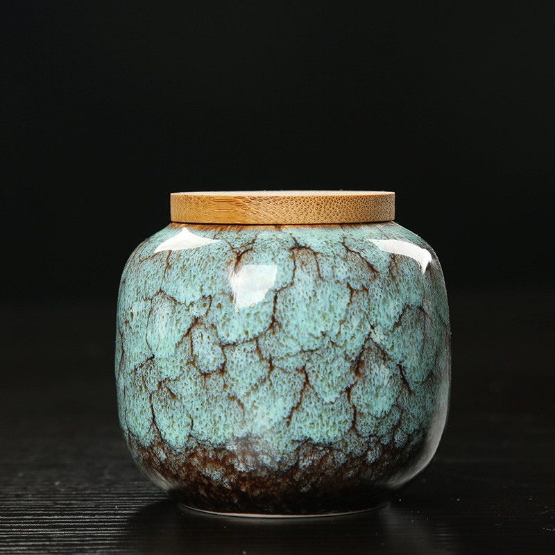 Red Kiln-changed Glaze Ceramic Pet Urn CT-YB03A