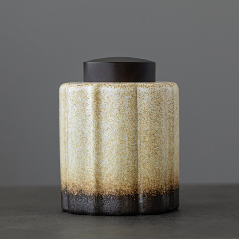 Kiln-changed Glazed Ceramic Pet Urn