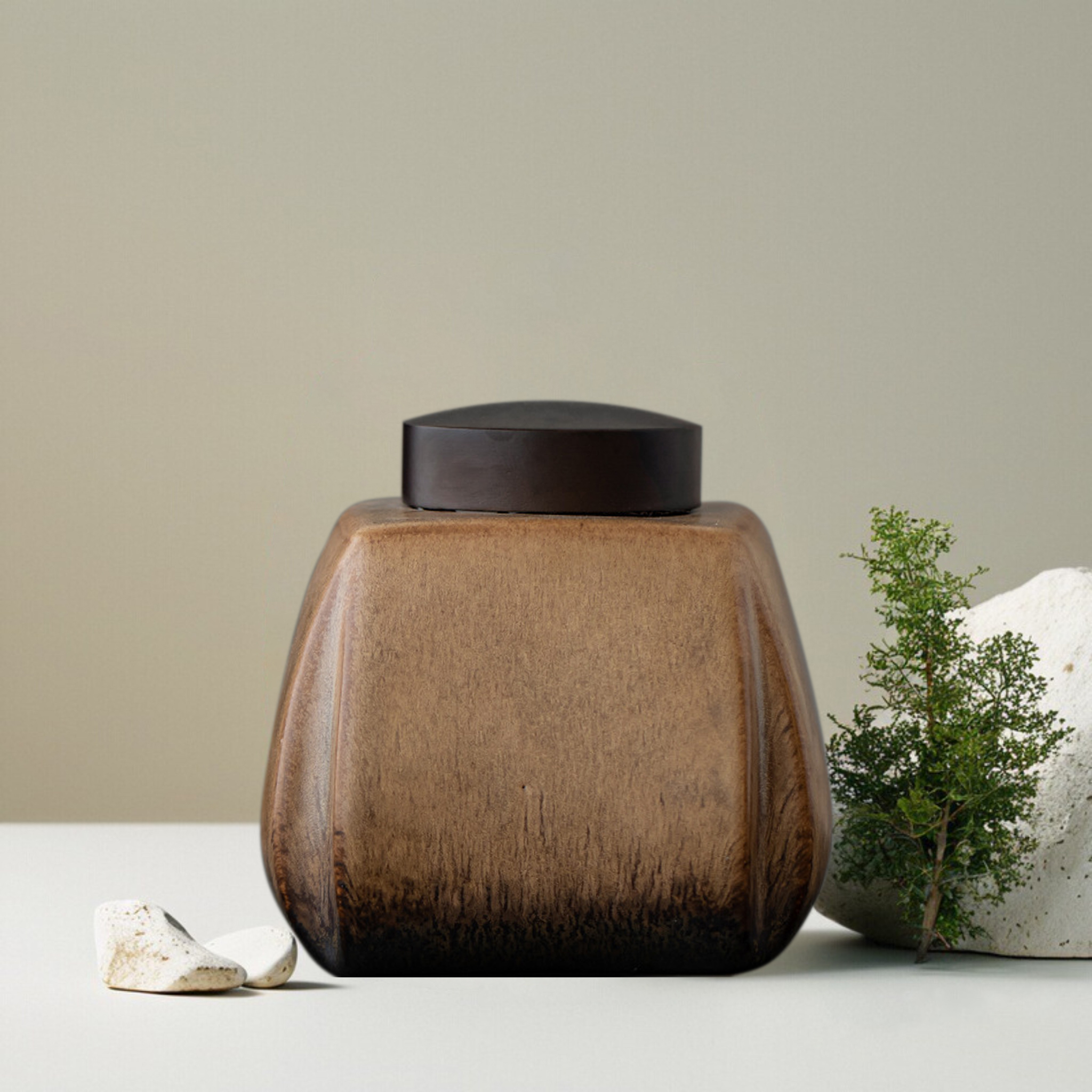 Kiln-changed Glaze Ceramic Urn TG-DF