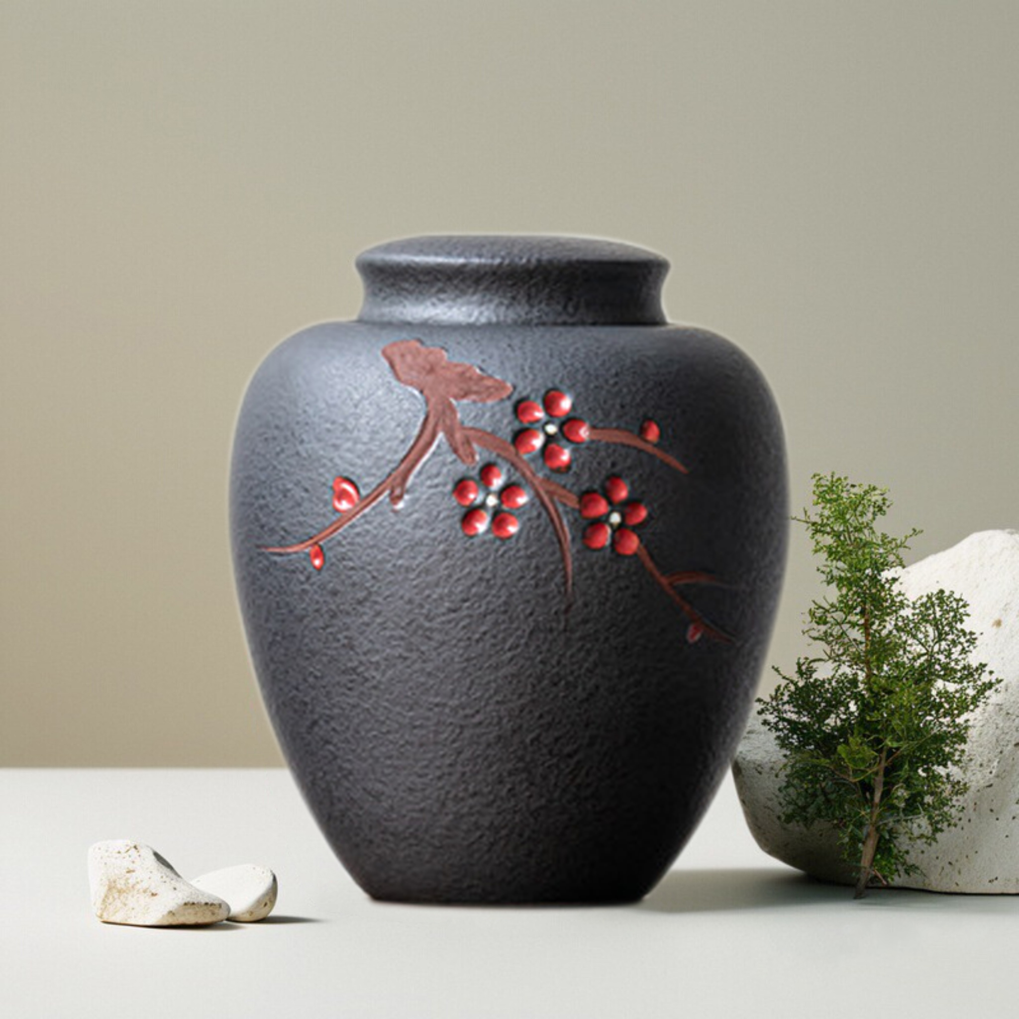 Sakura Ceramic Pet Urn