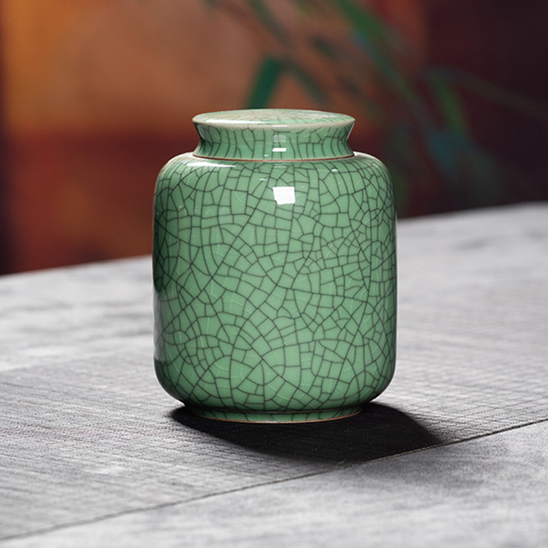 Plum Green Celadon Pet Urn CC-LCP