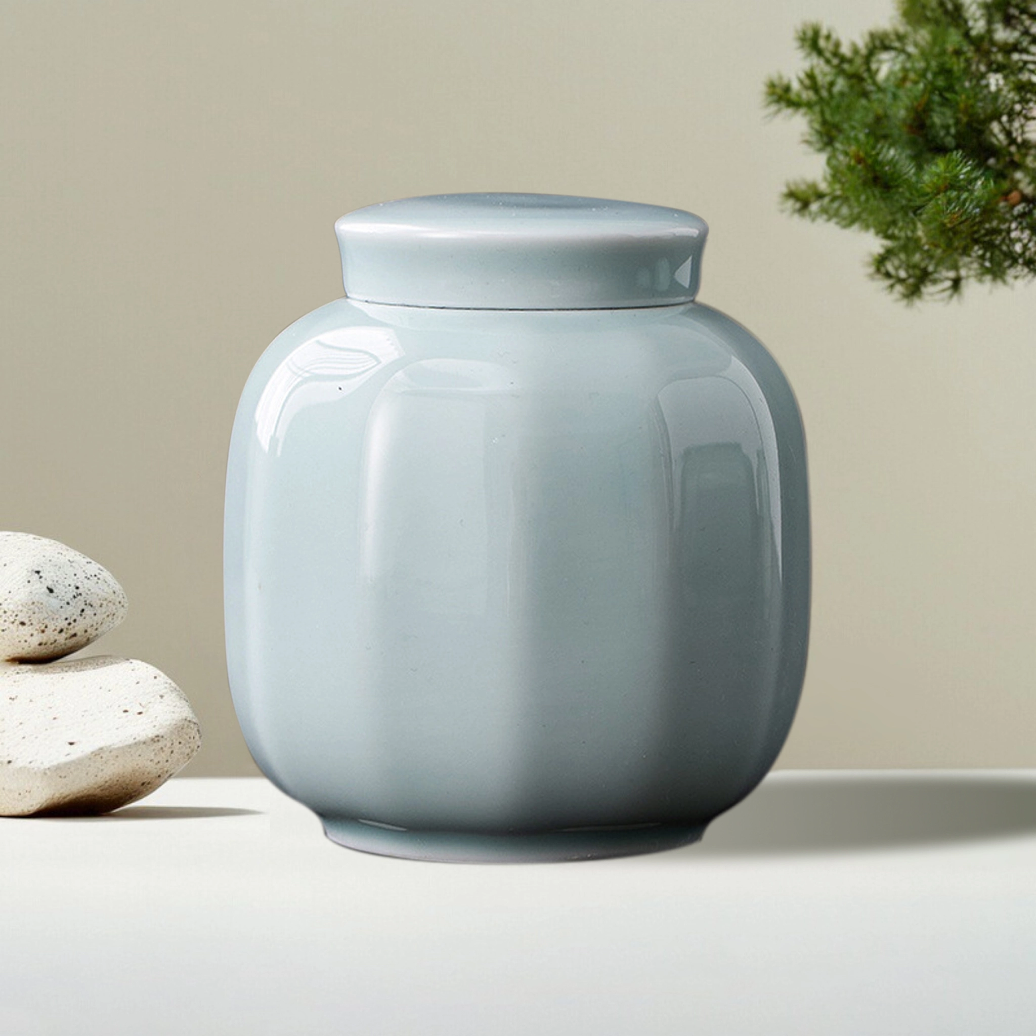 Classic Celadon Pet Urn Storage Box TC-YQC