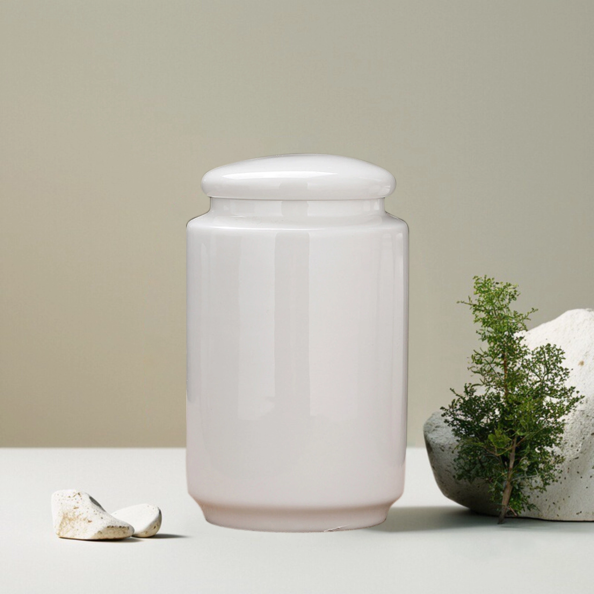 White Ceramic Pet Urns For Scenic Spots