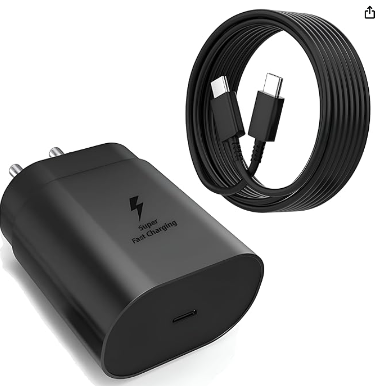 Samsung 25W Fast Charging Adapter with 1M Type C to C Cable